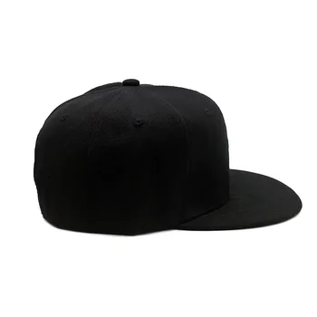 Karšto Naujas vientisos spalvos Snapback Cap Lauko Kepurė Vyrams ir Moterims Reguliuojamas Hip-Hop beisbolo kepurę geros kokybės