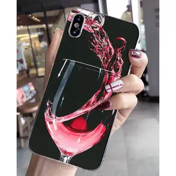 YNDFCNB vyno taurė Telefono dėklas skirtas iPhone 8 7 6 6S Plus X 5S SE 2020 XR 11 12 mini pro XS MAX