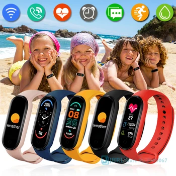 Silikono Vaikai Smart Žiūrėti Vaikams Smartwatch Fitness Tracker Berniukų, Mergaičių Smart Elektroninis Laikrodis Atsparus Vandeniui Vaikas Smart-Žiūrėti
