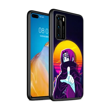 Mados Kakashi Naruto Silikoninis Dangtelis, Huawei P40 30 P20 Pro P9 P10 Lite E Plius 2019 Juoda Telefono Dėklas Fundas Coque