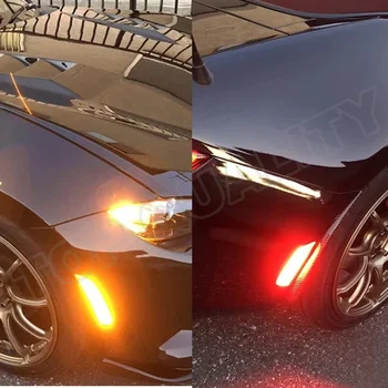 Šoninis Gabaritinis Žibintas Dėl Mazda Miata MX-5 na 2016 2017 2018 2019 2020 Priekiniai Gintaro Galinis Raudonas LED Sparnas Šoninis Gabaritinis Žibintas, skaidraus Lęšio