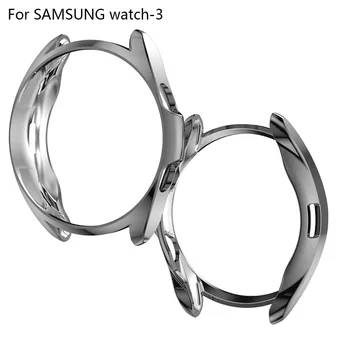 Case For Samsung galaxy žiūrėti 3 41mm 45mm dangtelis buferio Priedai Raštas Visišką silikono Ekrano Apsaugos