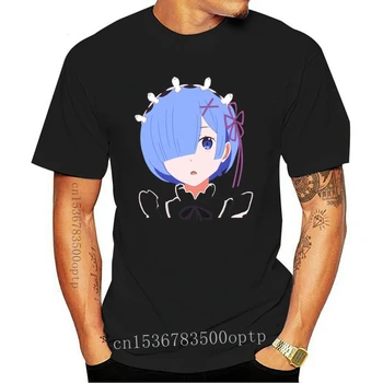 Vyrų marškinėlius Rem ReZero Anime Re Nulio Anime Marškinėliai moterims T-Shirt tees viršų