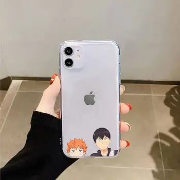 Japonijos Anime Oya Haikyuu mados rubisafe coque Telefono dėklas Permatomas iPhone 6 7 8 11 12-os mini pro X XS XR MAX Plus
