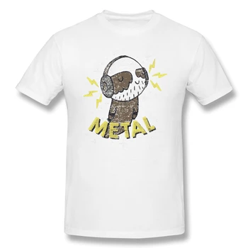 AŠ MYLIU LĖTAI METALO! Humoro Grafinis Vyrų Pagrindinio trumpomis Rankovėmis T-Shirt R302 Viršūnes Tees Europos Dydį