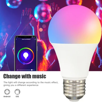 E27 Zigbee Protingo Namo LED Lempučių Lempa RGBCW AC100-240V Šviesos Dirbti Su Tuya Smart Gyvenimo Smartthings Alexa 