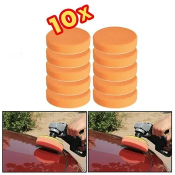 10VNT/KIT Poliravimo Padas 150mm 6inch Vienodo Car Polisher Orange Apvalumas