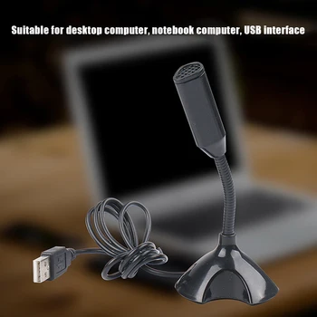 USB Kompiuterio Mikrofonas Darbalaukio Įvairiakryptė Kondensatoriaus PC Nešiojamas Mikrofonas Žaidimų Live NC99
