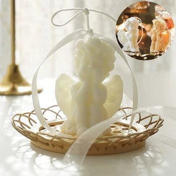 3D Angelas Žvakės Angelėlis Manekenas Žvakių, Kvepiančių Aromaterapija Žvakės Gimtadienio Dovana, Namų Dekoro Kūrybos Statula Žvakė