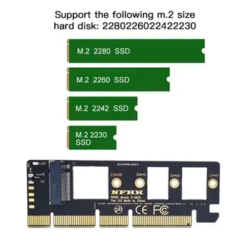 PCIE į M2 Adapteris M. 2 NVMe NGFF SSD Į PCIe 3.0 X1 Adapter Card PCIe X1 M. 2 Kortelė, Laikiklis, 2230 2240 2260 2280 SSD M2