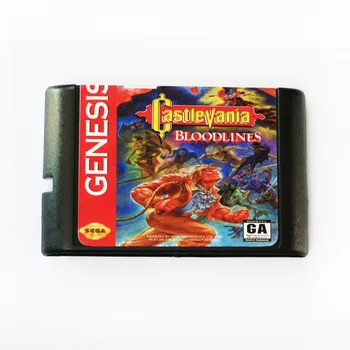 Castlevania Bloodlines 16 bitų MD Žaidimo Kortelės Sega Mega Drive, SEGA Genesis