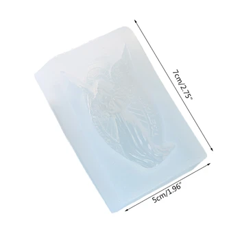 Angel Modelis Crystal Epoksidinės Dervos Pelėsių 3D Stereo Muilas Silikoninė Forma 