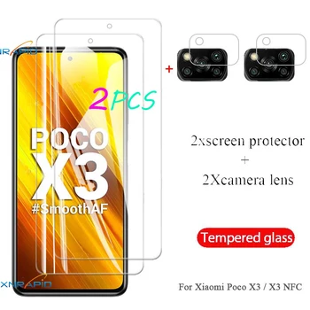 Grūdintas Stiklas Xiaomi Mažai X3 Poco X3 NFC Pock Screen Protector Dėl Xiomi Mi Pocofone X3 Pro Kameros Apsauginė Stiklo Plėvelė