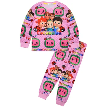 2-9Y Cocomelon Drabužiai Vaikams, Cartoon Pižama Rinkiniai Mergaitėms Arbūzas Drabužių Nustatyti Vaikų Pižama Kostiumas Kūdikių Berniukų Sleepwear
