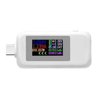 13MA KWS-1902C Tipas-C Spalvingas Ekranas USB Testeris Srovė Stebėti Energijos Skaitiklis Mobiliojo Baterija Bankas Įkroviklis Detektorius