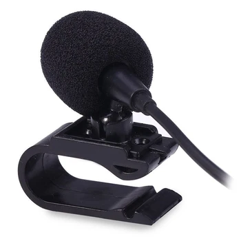Specialistų Automobilių Garso Mikrofonas (3,5 mm Jack Plug Mic Stereo Mini Laidines Išorinis Mikrofonas Auto DVD Radijo 3m Ilgio