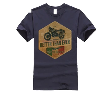 Moto Guzzi Plakatas italų Derliaus Klasikinių t-shirt Baikerių Motociklo, Smėlio Tee