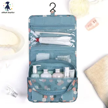 Vonioje kabo kelionės ponios skalbinių krepšys, atsparus vandeniui kelionių organizatoriaus nailono esminių kosmetikos krepšys esminių kosmetikos krepšys rinkinys