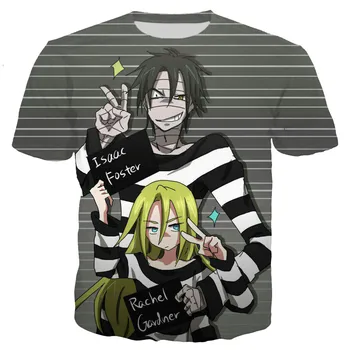 Angelai Mirties Vyrų/moterų 2021 Naujų Anime Mados 3D Spausdinti marškinėliai Atsitiktinis Stiliaus Marškinėlius Streetwear Viršūnės