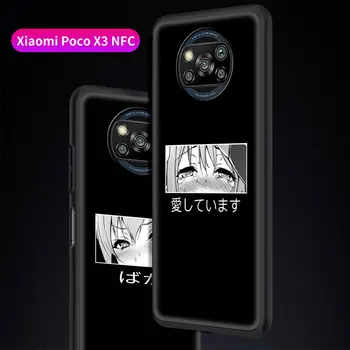 Estetinės Anime Mergina Atveju Funda Už Xiaomi Mi Poco X3 NFC F3 M3 11i 10S 11 Ultra 10T Pro 9T 10 Pastaba Lite Galinį Dangtelį Coque Fundas