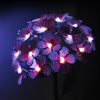 LED Saulės Šviesos Hydrangea Gėlių Vejos, Statymai Lempos Lauko Vandeniui Sodo Kraštovaizdžio Meno Apdailos Gatvės Žibintas Apšvietimas
