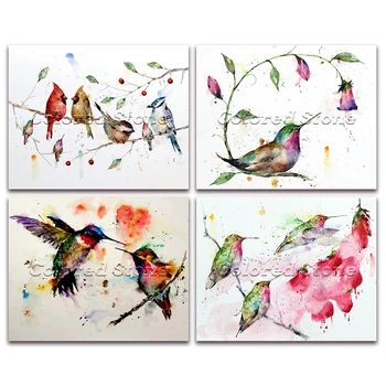 5D kvadratiniu Diamond tapybos, siuvinėjimo kryželiu Gyvūnų, Paukščių hummingbird gėlių 