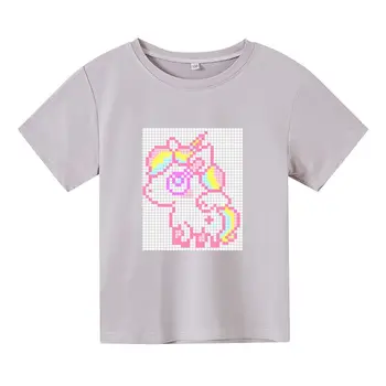 Children 'S T -Shirt Atsitiktinis Marškinėliai Bamblys Vienaragis Gimtadienio Viršūnes Kūdikių Drabužiai Cosplay Kostiumai, Berniukas, Mergaitė, Hip-Hop Anime