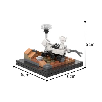 SS Mini Atkaklumas ir Išradingumas 1:110 Masto Mars Rover Detektorius Sraigtasparnis Blokai Ištirti Mašina Plytų Idėja, Žaislai