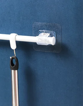 2VNT ne ženklinimas dušo užuolaidos lazdele kabinti įrašą nemokamai perforacija, rankšluosčių, užuolaidų lazdele tvirtinimo apkaba sienos lentynos
