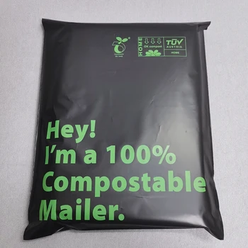 50PCS 33x38cm Kompostuoti Maišeliai Biologiškai Užsakymą Mailer Maišeliai, Pakuotės Drabužiai