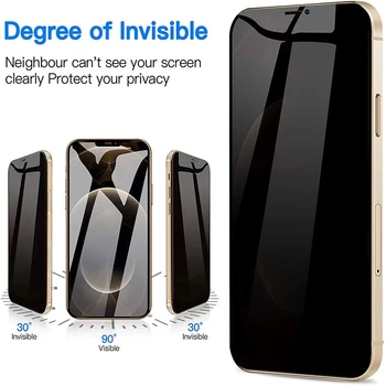 1-5vnt Privatumo Ekrano Apsaugos IPhone 12 Pro Max Mini 6s 7 8 Plus Anti-spy Apsauginis Stiklas 