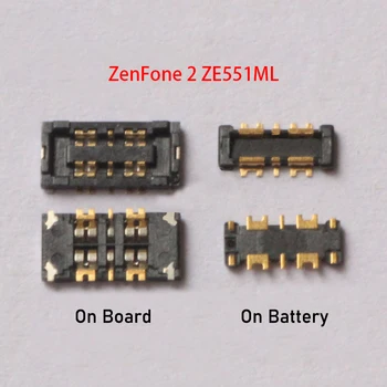 2vnt Naujos Vidinės FPC Jungtis Baterijos Laikiklis Uosto Plug Įrašą Susisiekti ASUS ZenFone 2 Serija ZE551ML