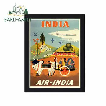 EARLFAMILY 13cm x 10,1 cm Derliaus Air India Plakatai Vinilo Automobilių Lipdukai Lipdukas Juokingi Automobilių Reikmenys 