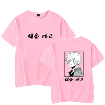 Katsuki Bakugo T-shirt Mano Herojus akademinės bendruomenės Atsitiktinis Tee Moterims, Vyrams