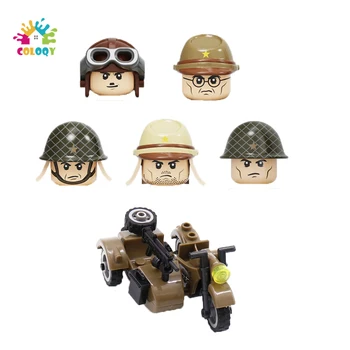 Vaikams Žaislai Mini Karinio Duomenys Blokai Išskirtinį Dizainą WW2 Japonijos Armijos Karius, Ginklus, Ginklą, Motociklams, Žaislai Berniukams