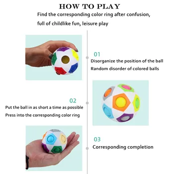 Magic Ball Fidget Žaislai 12 Skylę Elastinga Išskleidimo Žaislas Švietimo Žaislai, Dovanos Vaikams, Suaugusiems Antistress Žaislų Rinkinys