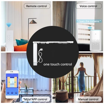 Zemismart Mijia WiFi Smart Skaidrių variklį, Pritaikytą Užuolaidų Kelio Nuotolinio Valdymo Mihome Balso Kontrolė Laikmatis