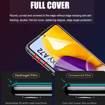 1-3PCS Premium Screen protector for Samsung Galaxy A72 5G priekio atgal hidrogelio apsaugos Samsung A52 4G A52 5G SM-A526B filmas